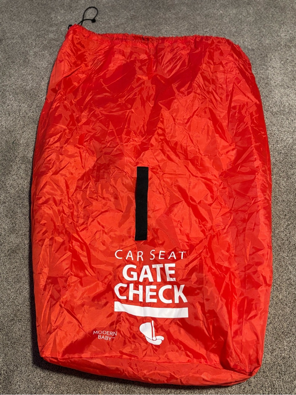 Modern Baby Red Car Seat Gate Check Bag